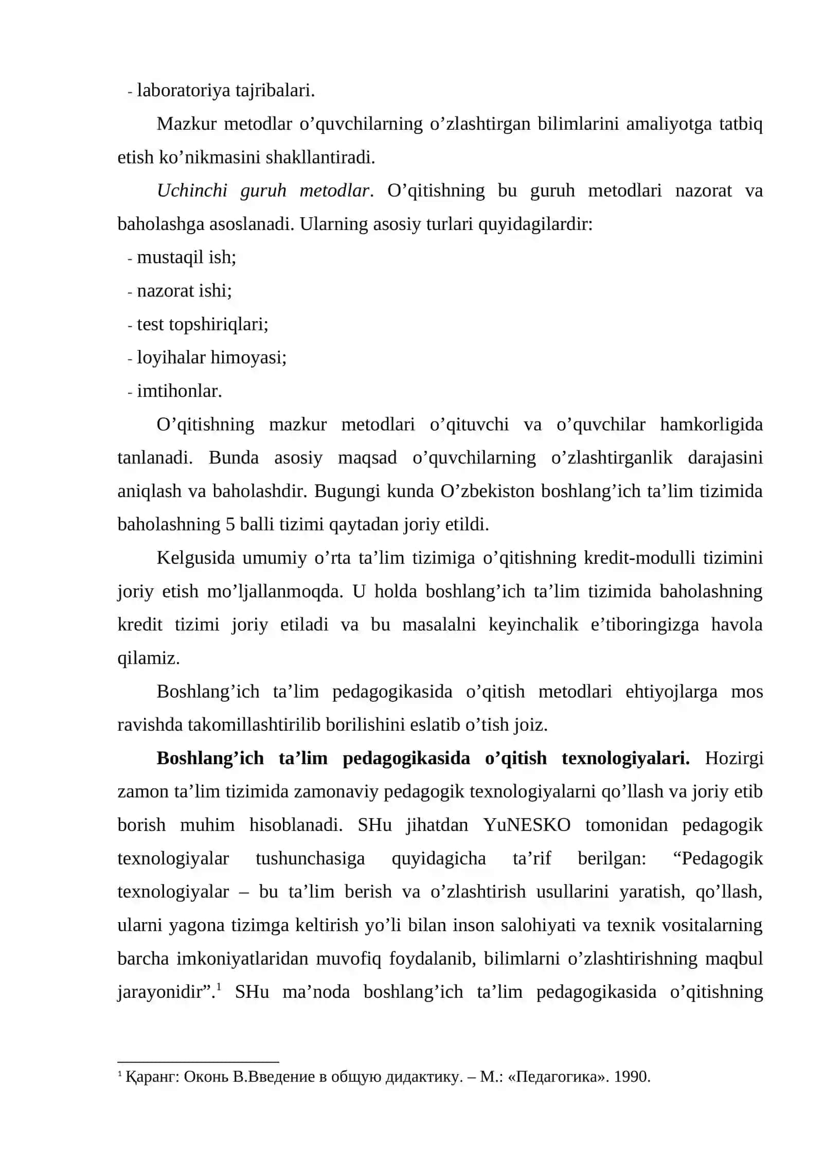 Boshlang’ich ta’lim pedagogikasida o’qitish asoslari 3
