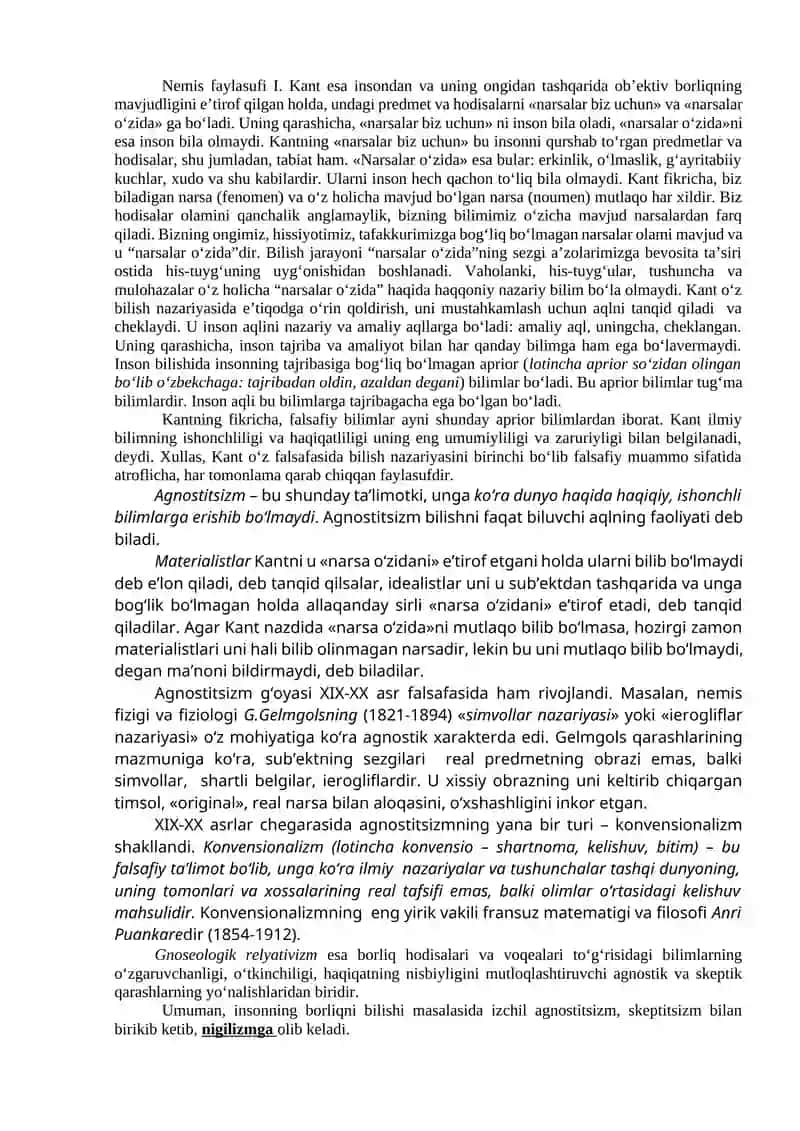 Bilish falsafasi (Gnoseologiya) 3