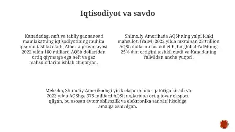 Shimoliy Amerika Davlatlari Iqtisodiyoti 3