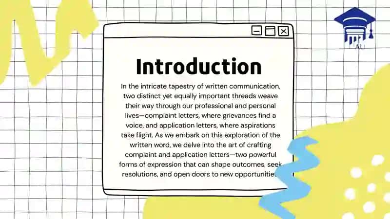 Types of letters (Application letter, Complain letter) 3