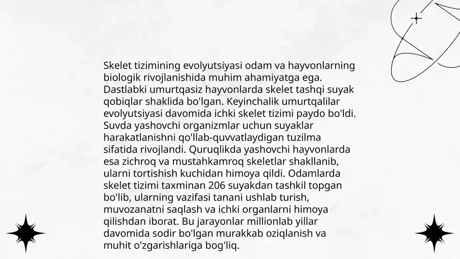 Skelet tizimi filogenezi 3