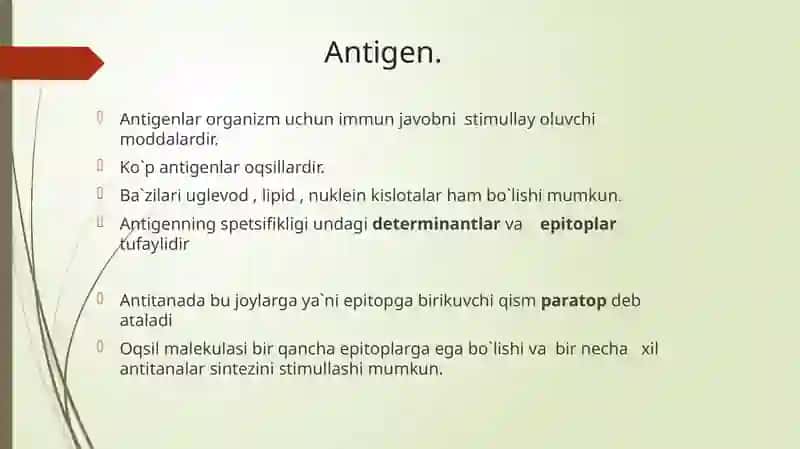 Immunitet. Antitana va Antitoksinlar 3