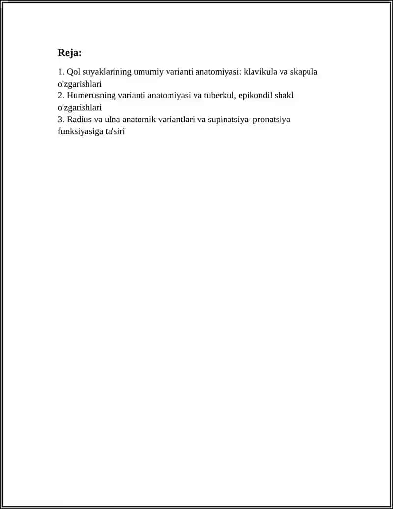 Qol suyaklarining varianti anatomiyasining rivojlanishi 3