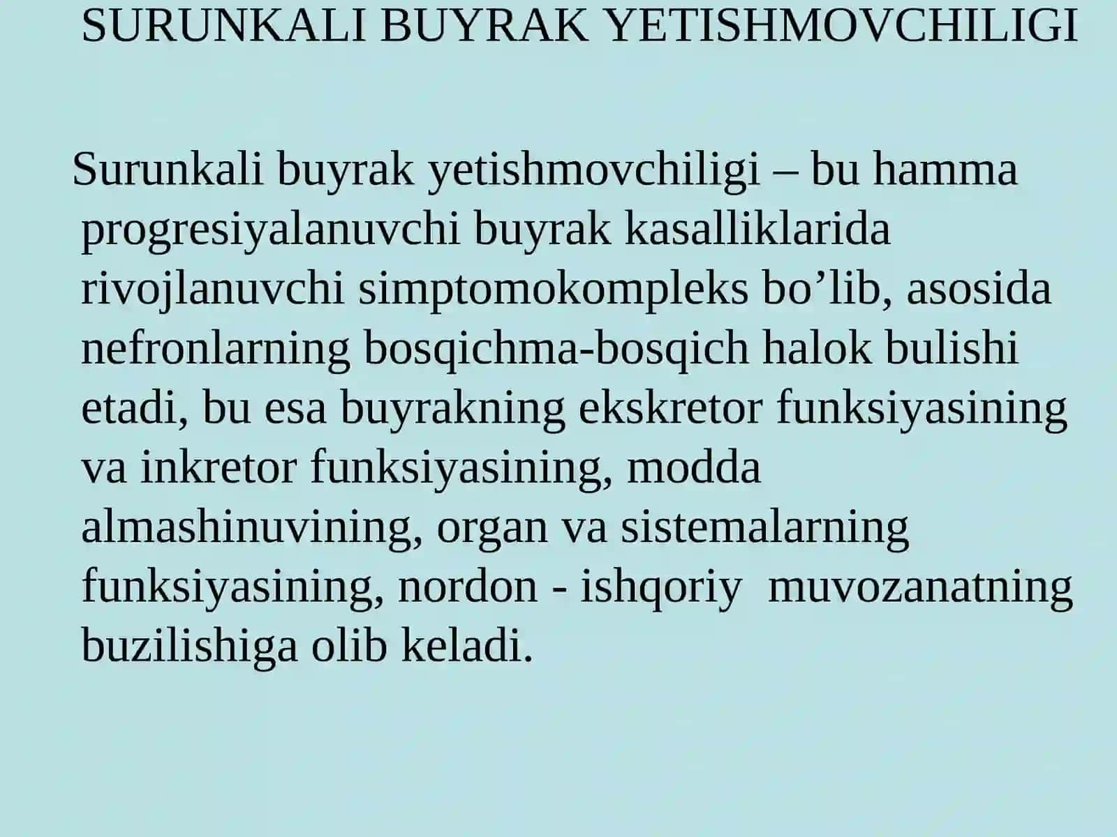 SURUNKALI BUYRAKYETISHMOVCHILIGI 3