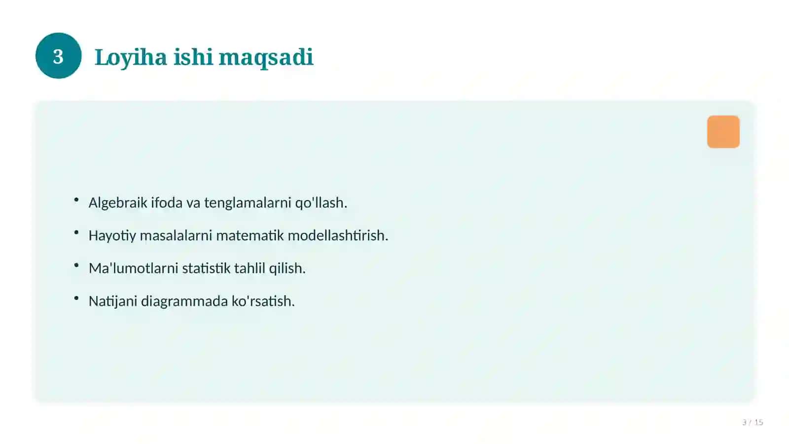 7-sinf matematika fanidan loyiha ishi 3