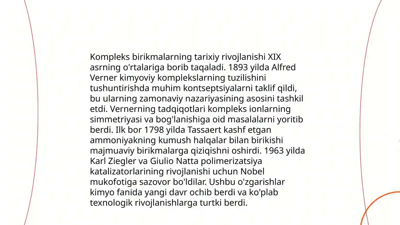 Kompleks birikmalarni õrganish tarexi 3