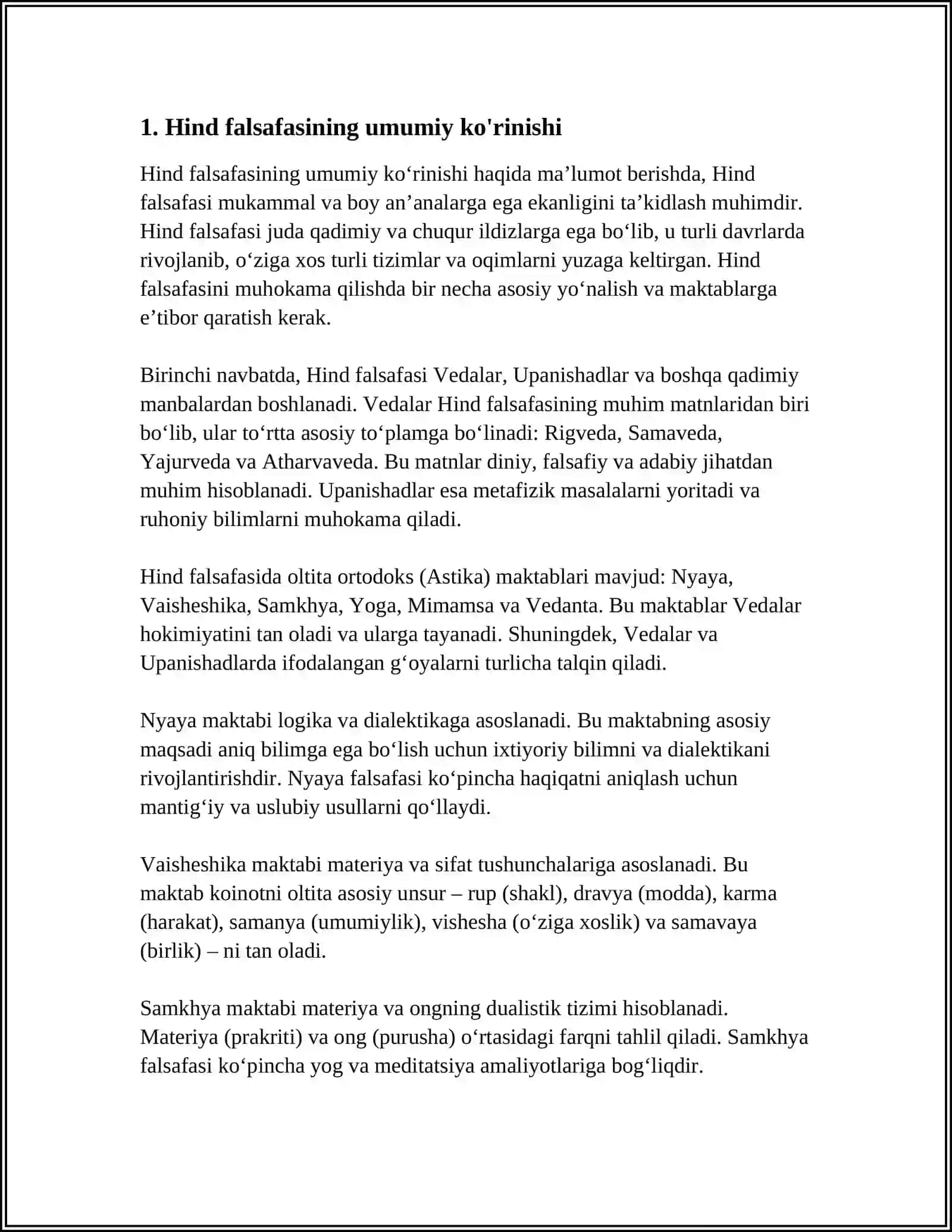 QADIMGI HINDISTONDA FALSAFA MAKTABLARI 3