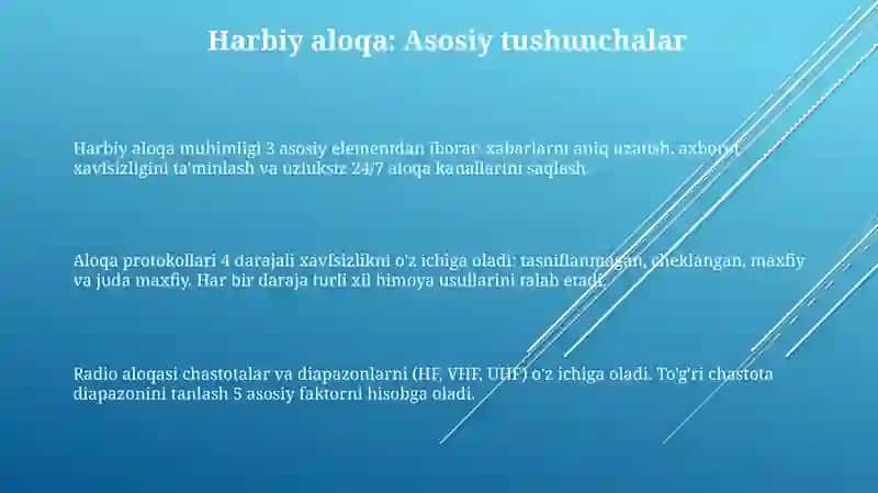 Harbiy muloqot toʻgʻrisida tushuncha 3