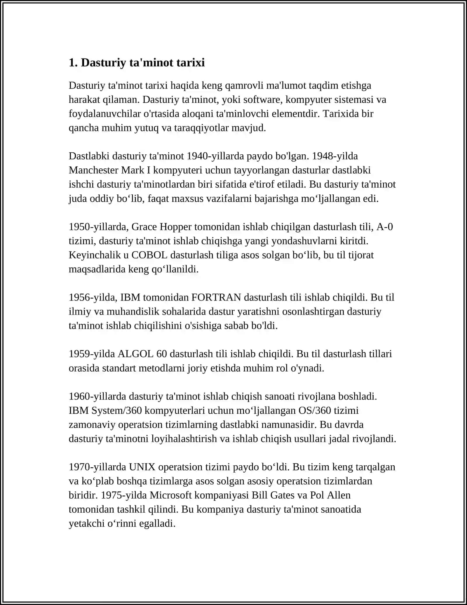 Dasturiy ta'minot va uning rivojlanish tendensiyalari 3