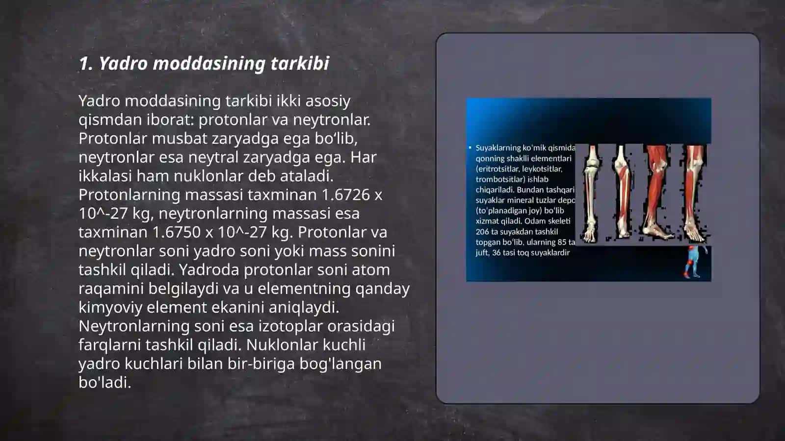 Yadroning tuzilishi va strukturasi 3
