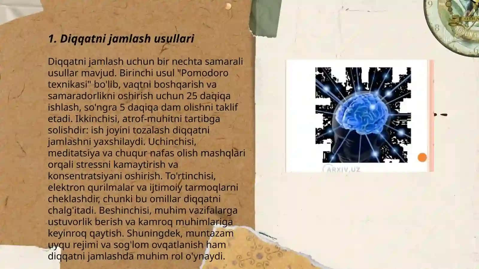 Diqqatni jamlash usullari 3