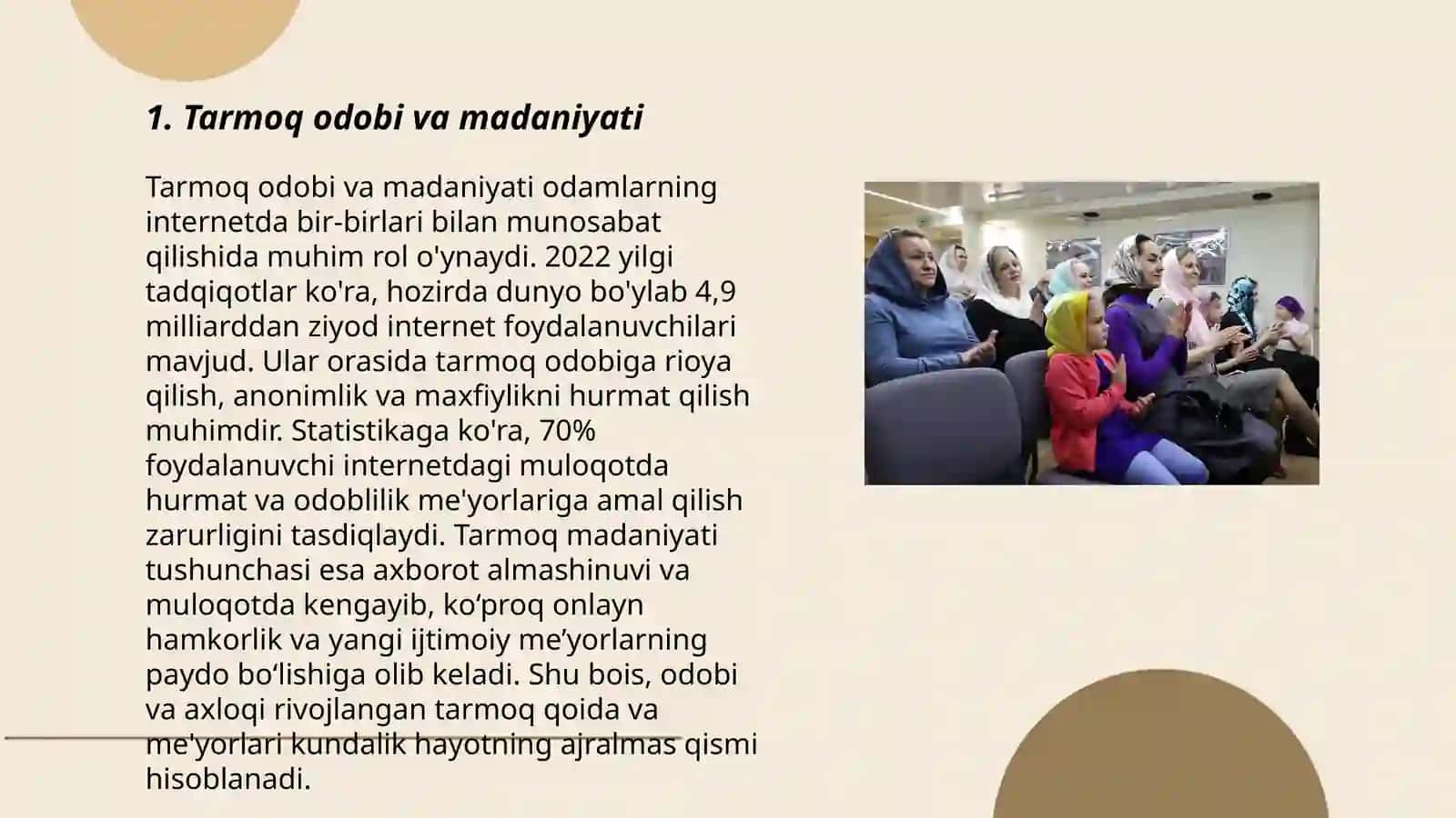 Tarmoq odobi va madaniyati 3