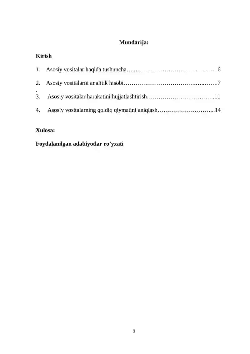Budjet hisobi standarti 3