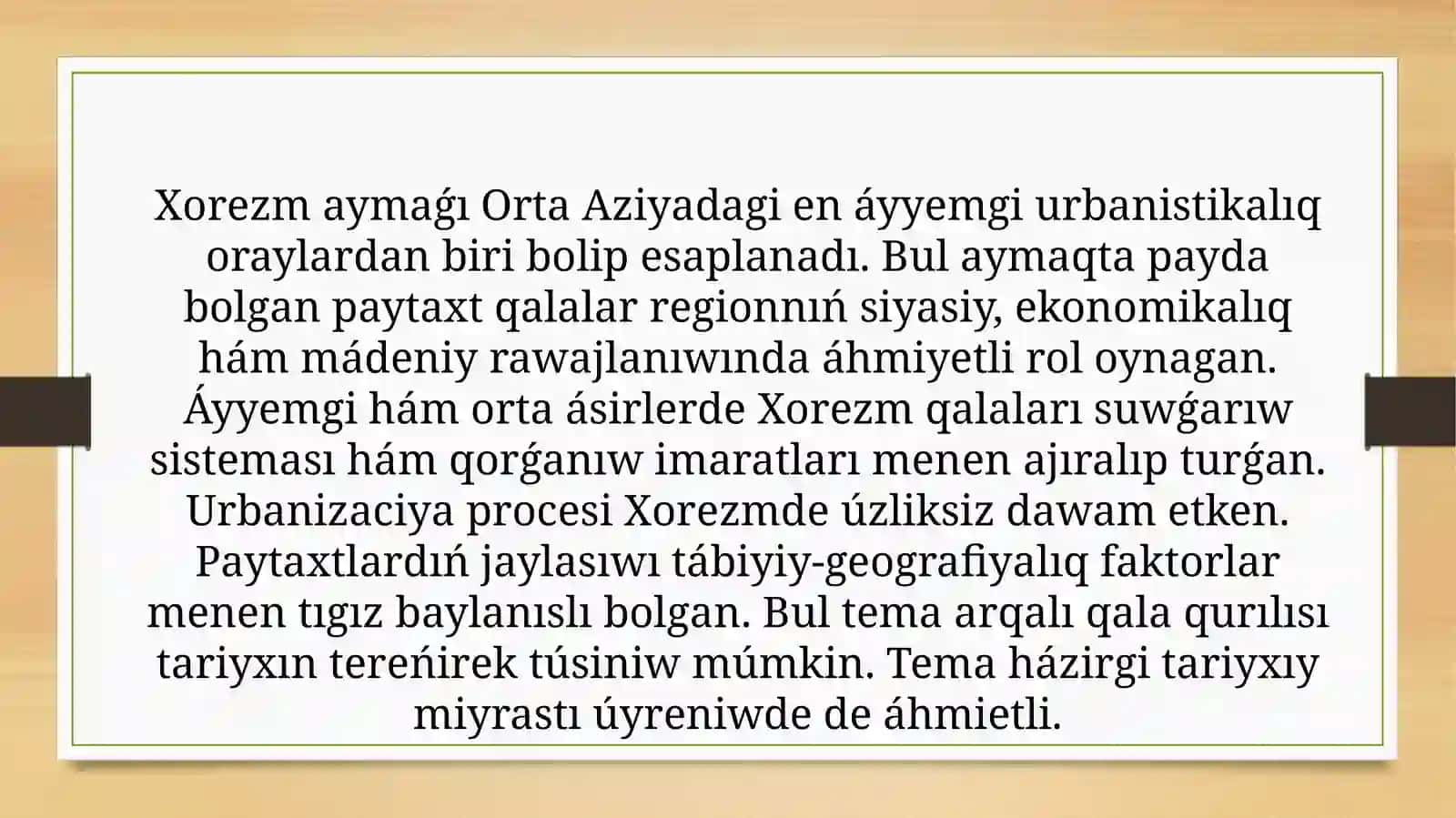 Xorezmniń paytaxt qalaları 3