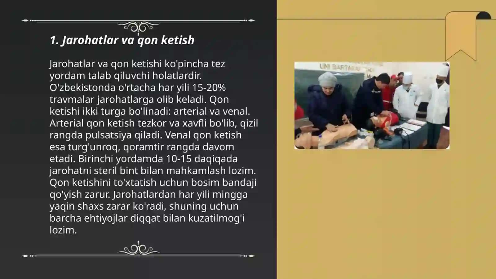 Birinchi tibbiy yordam ko'rsatish 3