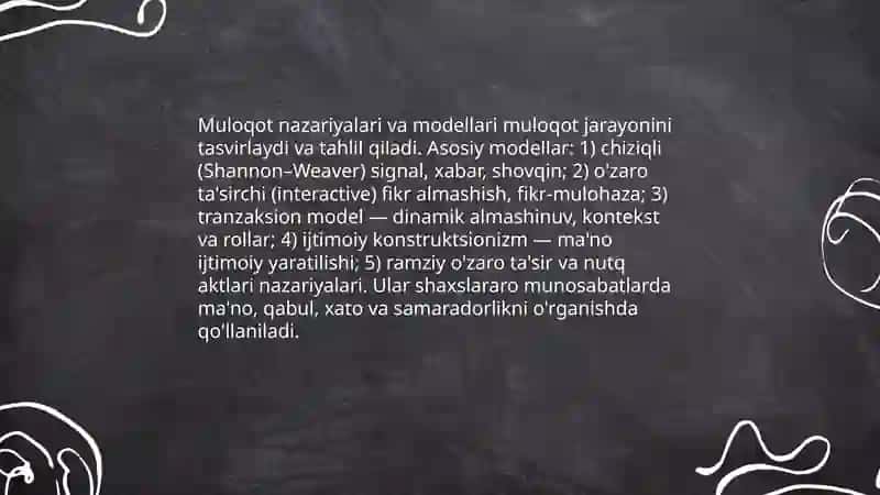 Muloqot va shaxslararo munosabatlar psixologiyasi 3