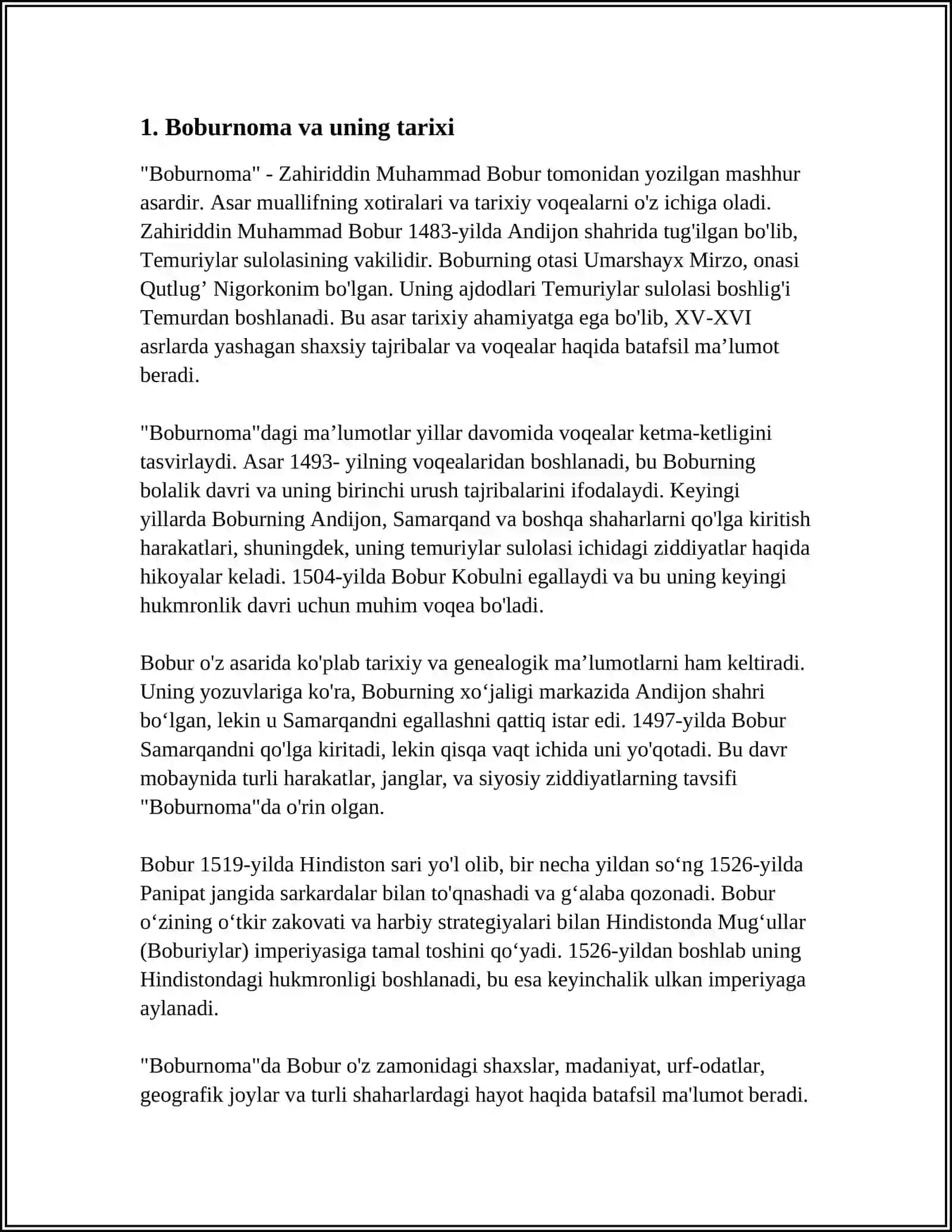 BOBURNOMA UNING TARBIYAVIY AHAMIYATI 3