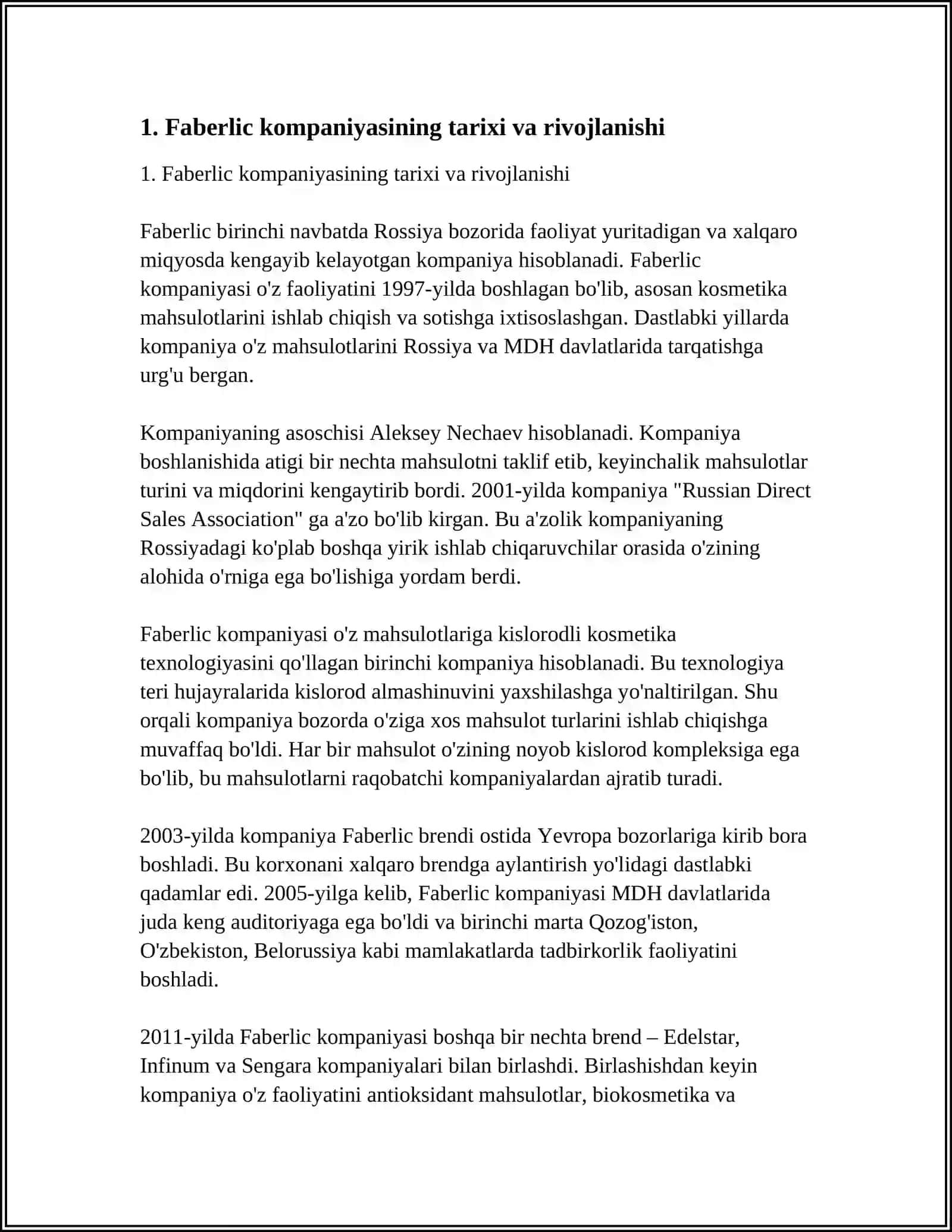 FABERLIC 3