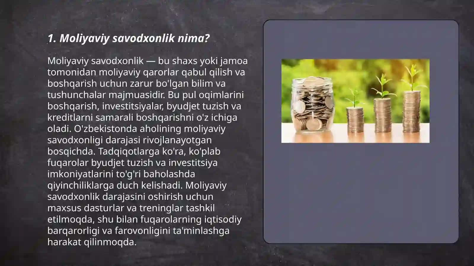 Oʻquvchilarda moliyaviy savodxonlik asoslari 3