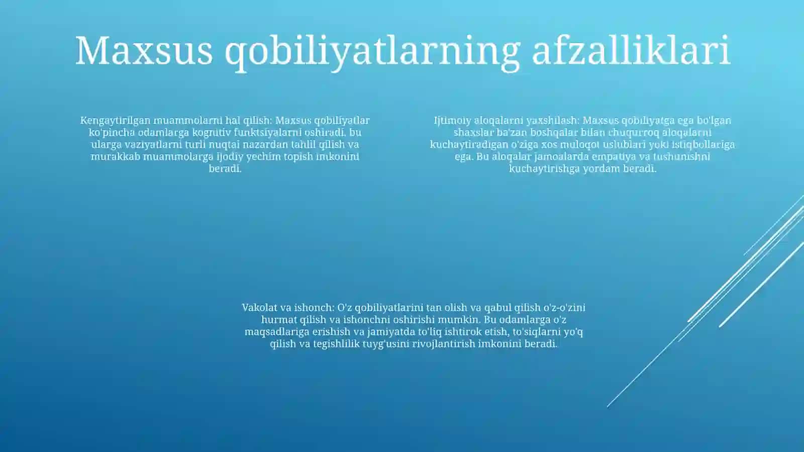 Umumiy VaMaxsusQobiliyatlar 3