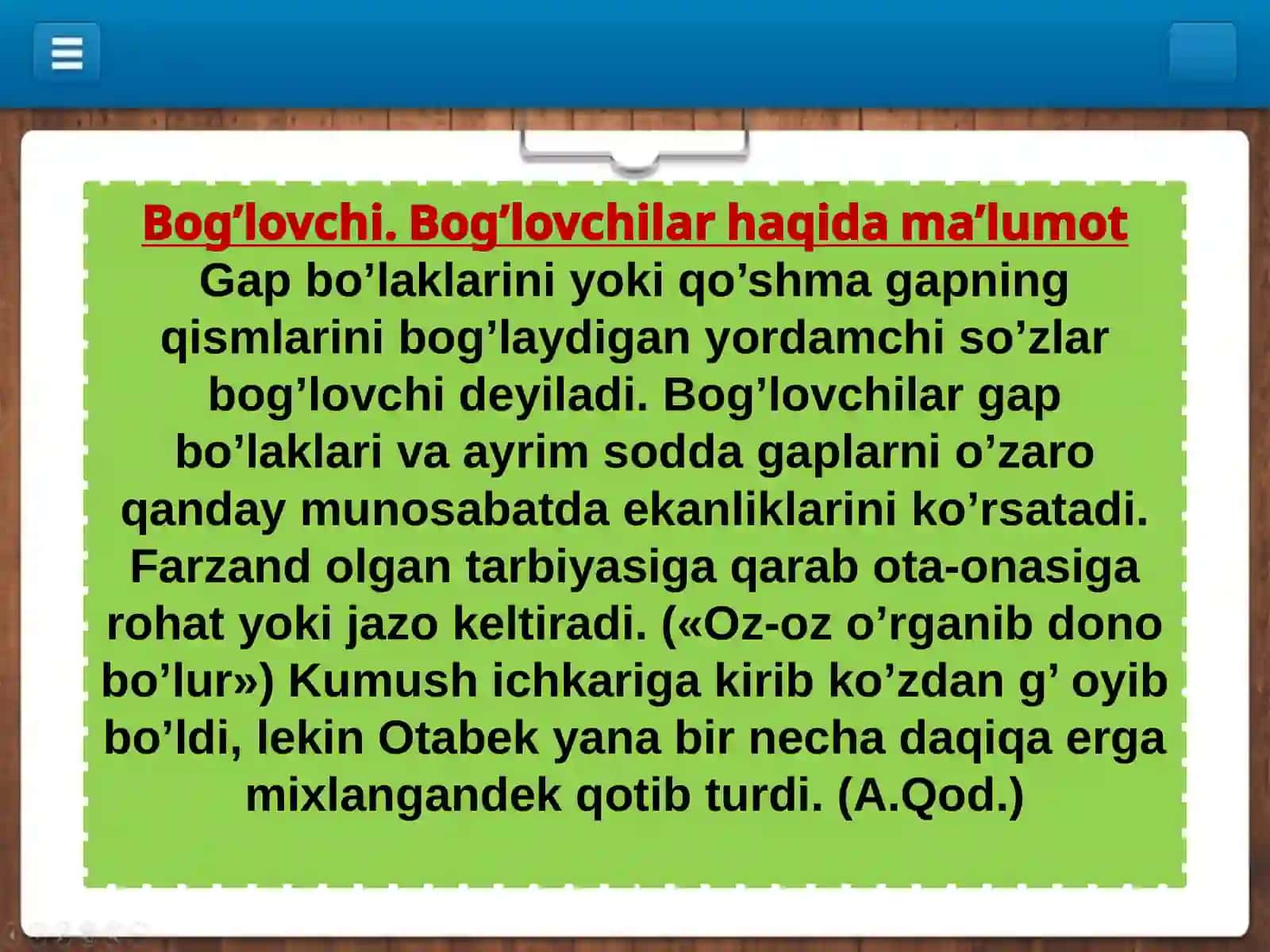 Ona tili fanidan MUSTAQIL ISHI 3