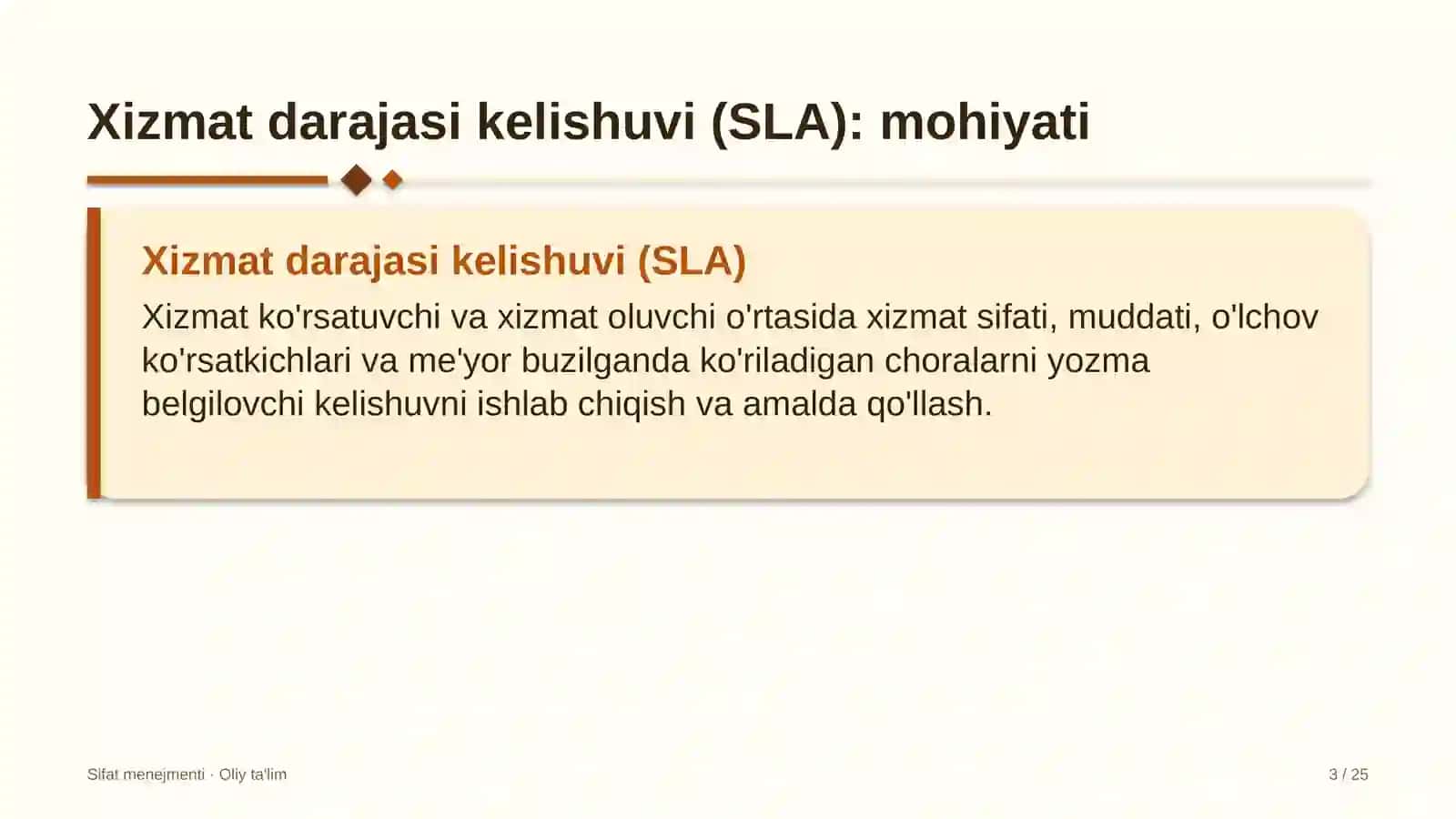 byudjet tashkilotlarida xizmat ko'rsatish darajasi kelishuvlarini joriy etish 5576 3