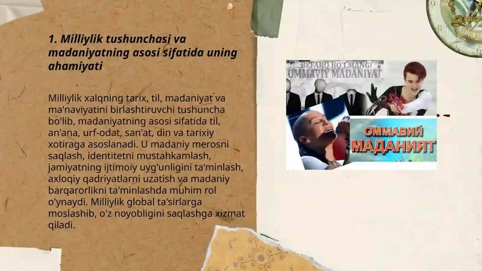 Milliylik: madaniyatning asosi 3