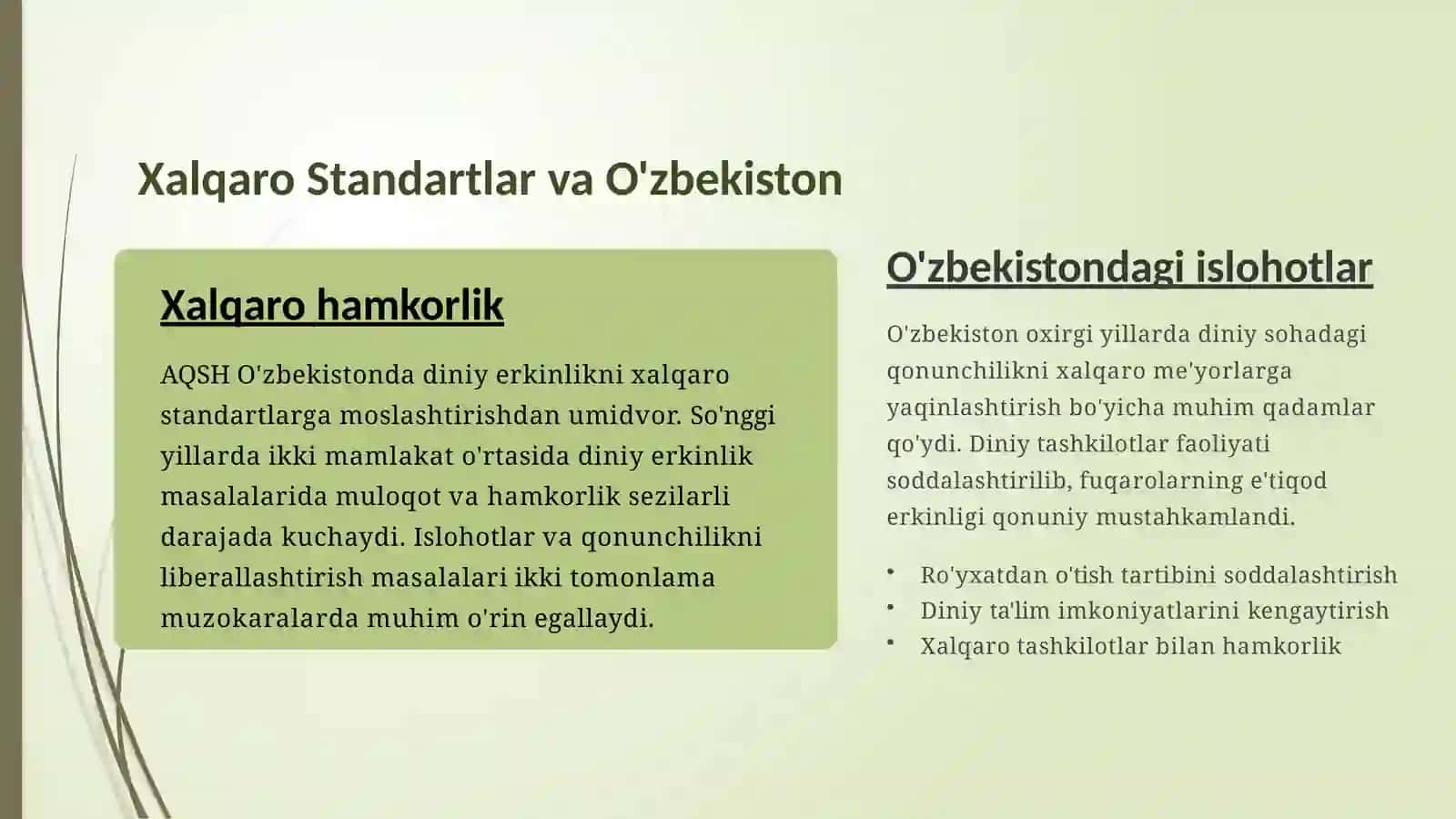 DINIY TASHKILOTLAR VA ZAMONAVIY DUNYO 3