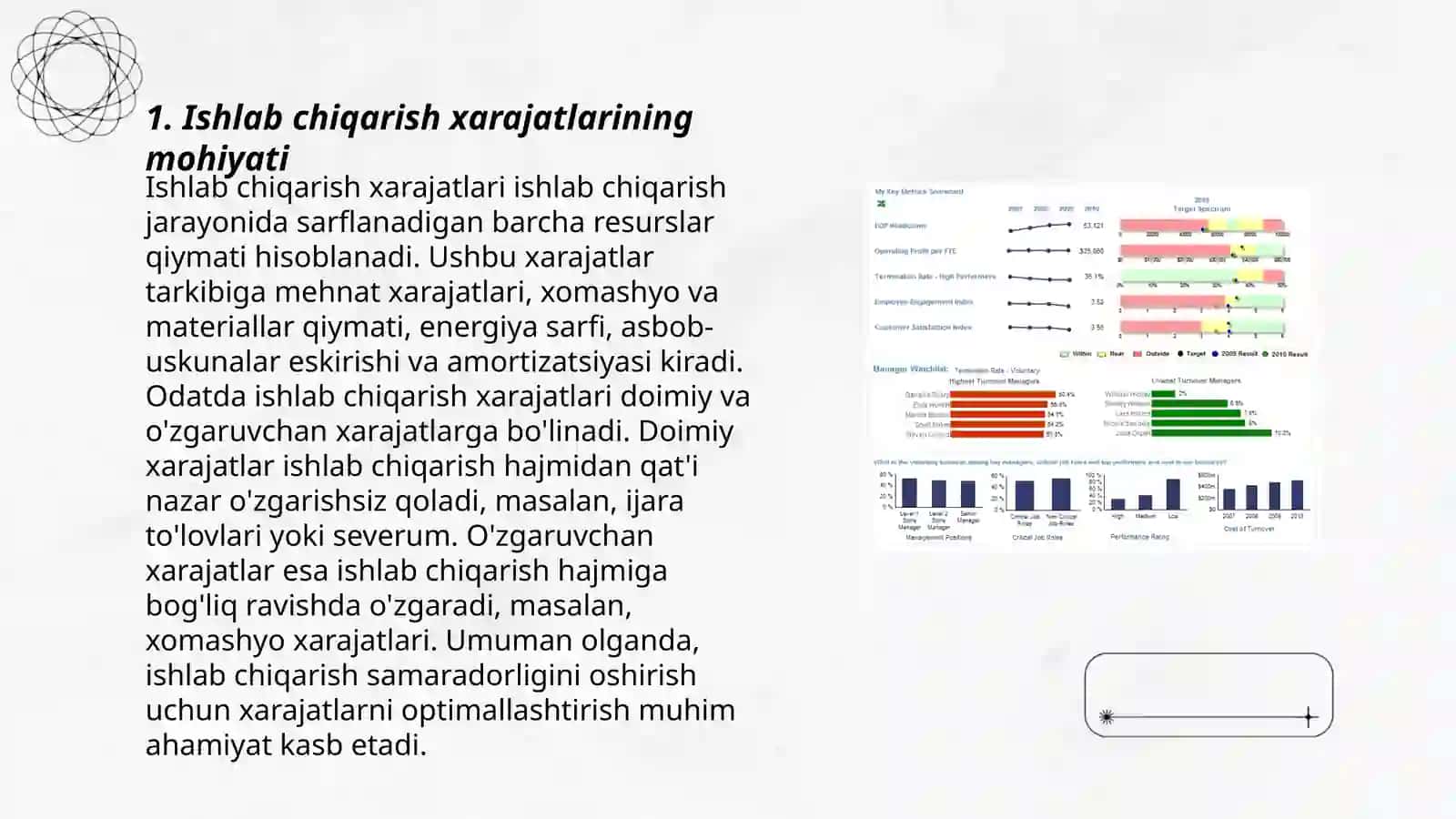 Ishlab chiqarish xarajatlari, foyda va rentabellik 3