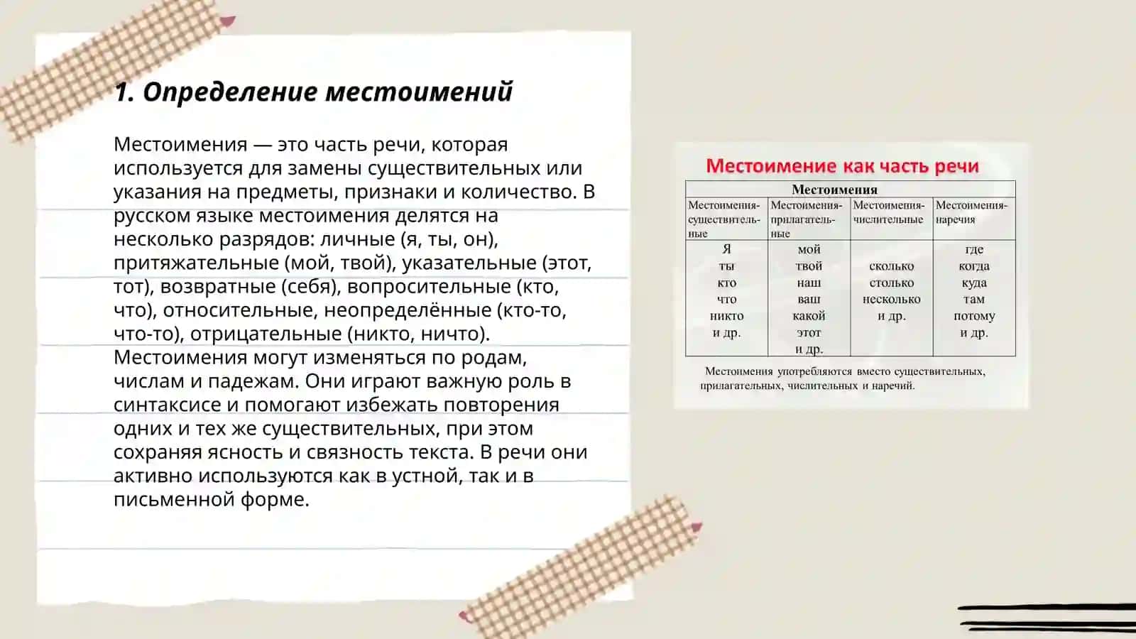 Местоимения 3