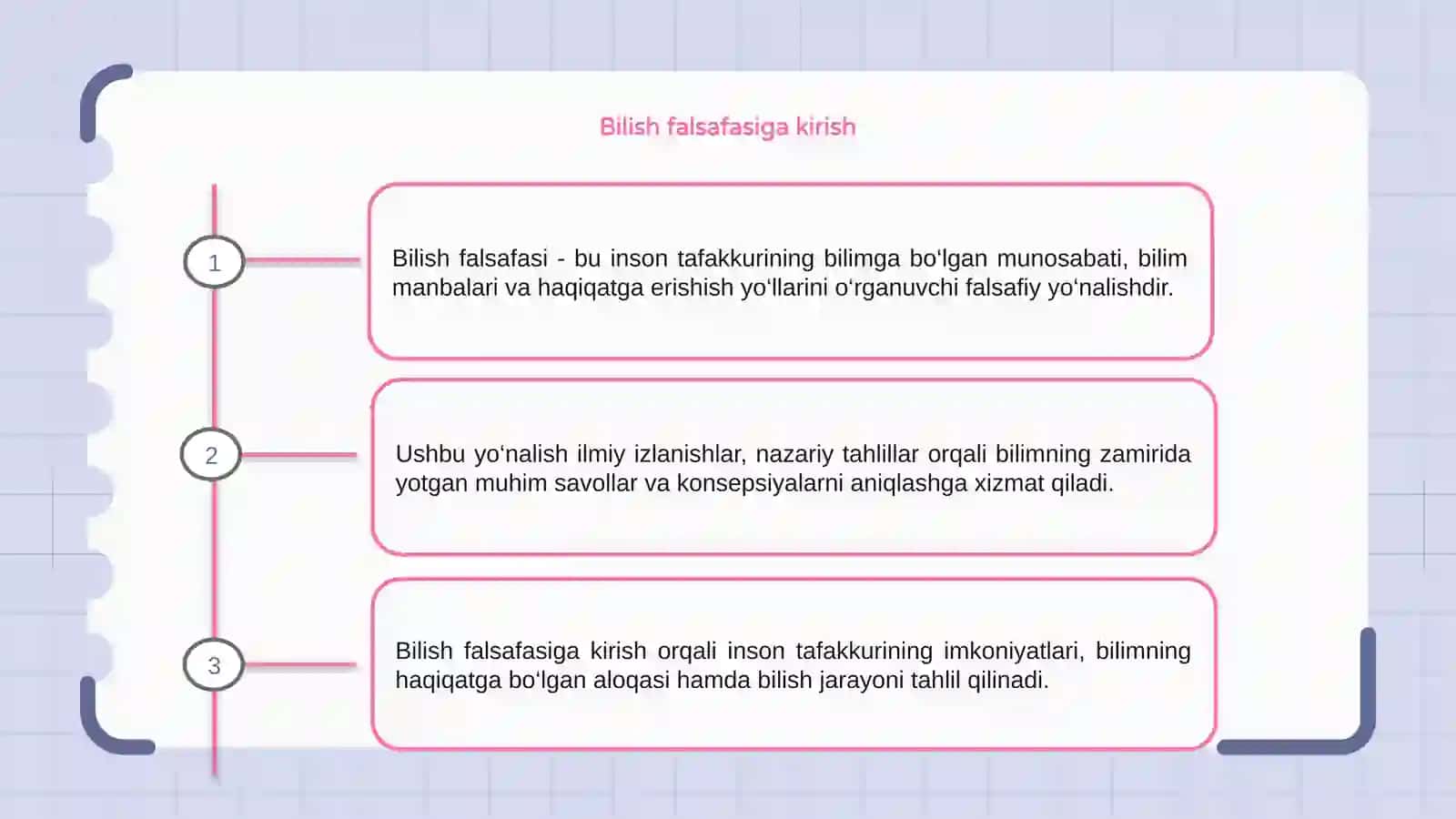 Bilish falsafasi 3