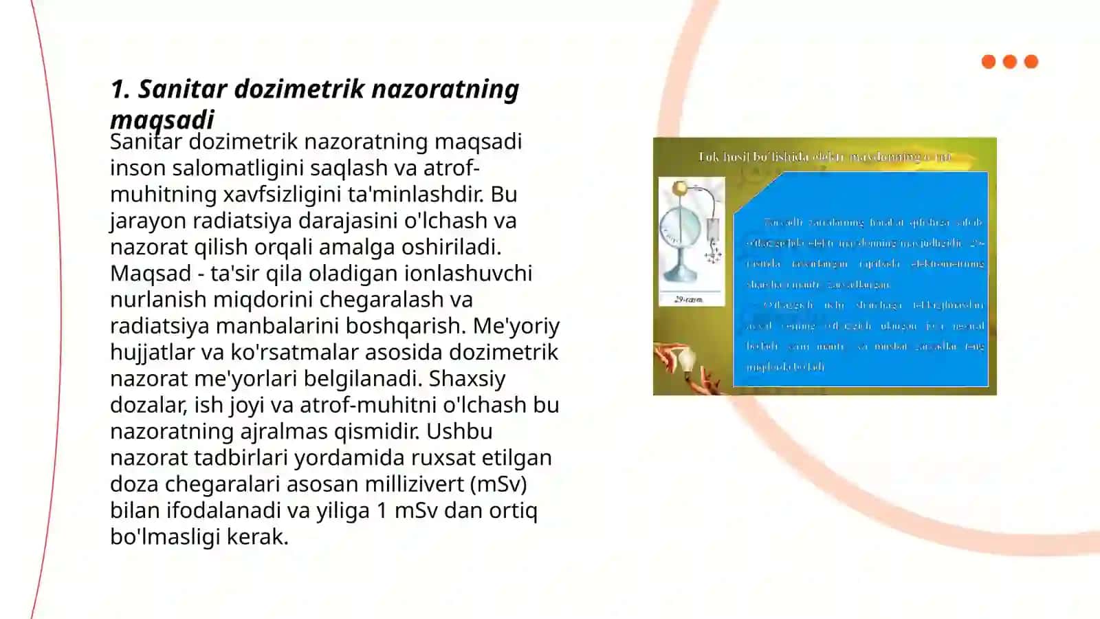 Sanitar dozimetrik nazorat haqida tushuncha 3