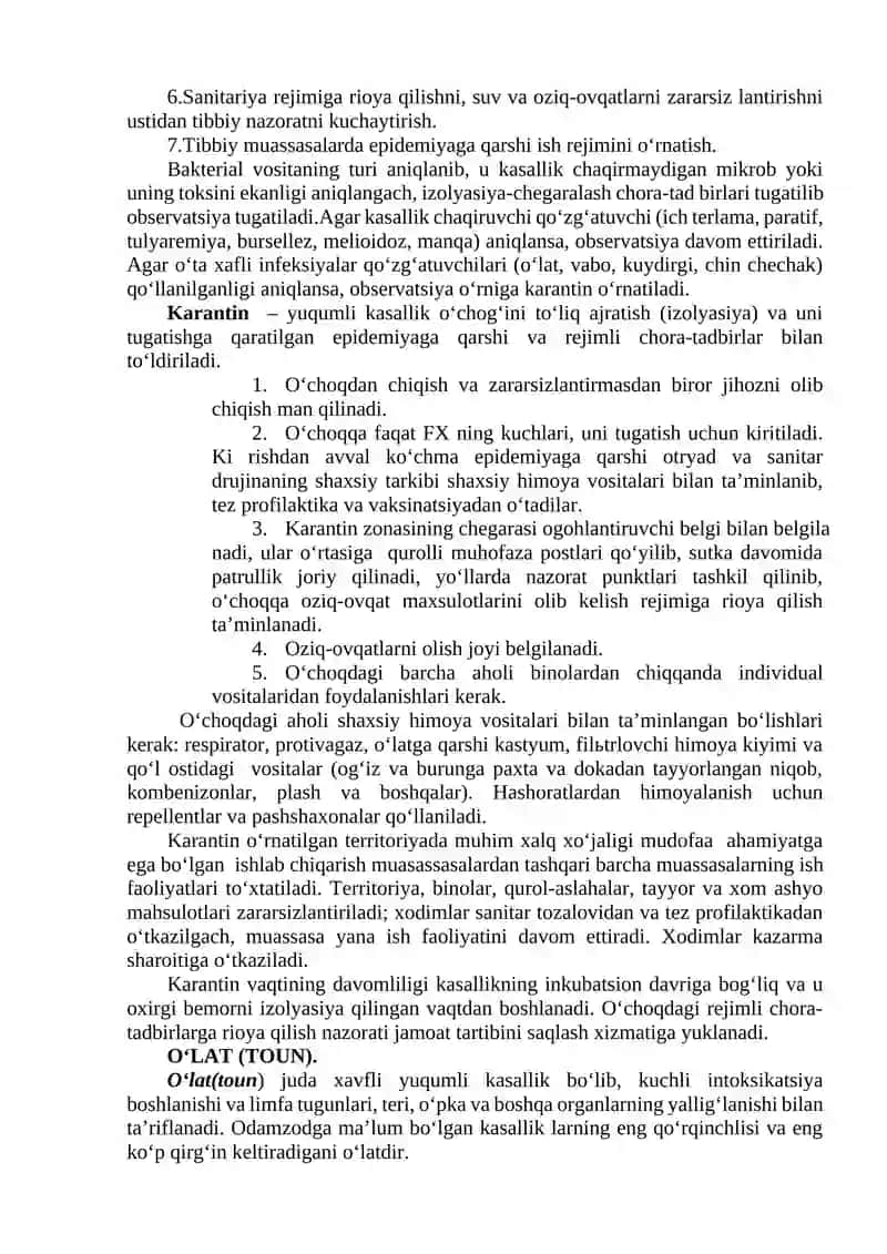 Bakteriologik qurol. о‘ta xavfli infeksiyalar 3