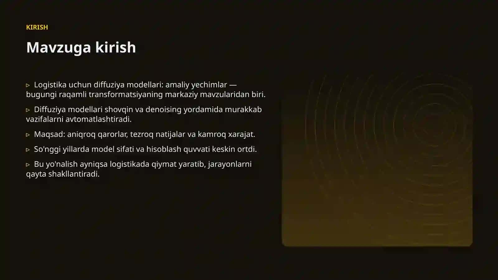 Logistika uchun diffuziya modellari: amaliy yechimlar 3