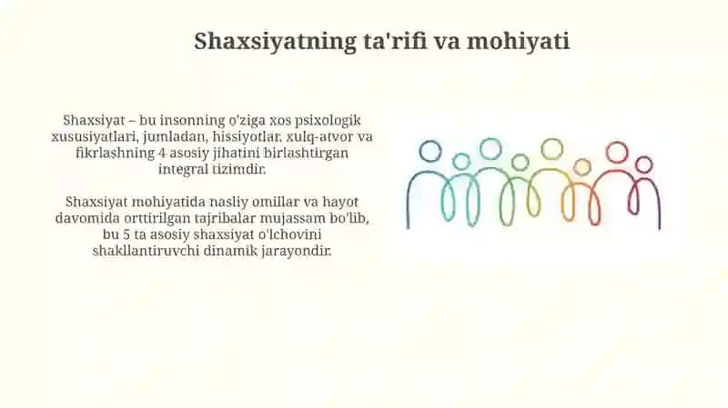 Shaxsning individual xususiyatlari 3