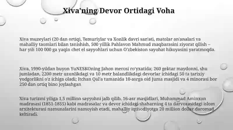 Eronislom Respublikasimadaniy turizmihaqida 3