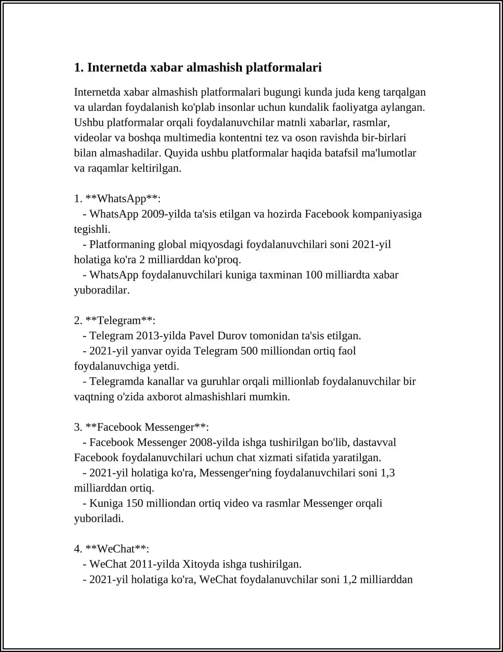 INTERNETDA XABAR ALMASHISH VA SOʻZLASHUV XIZMATLAR 3