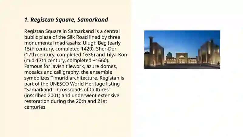 Registan Square, Samarkand 3
