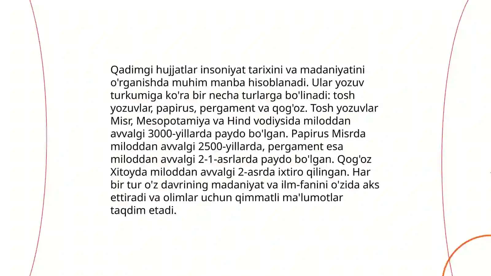 Hujjatlar va ularning tarixi 3