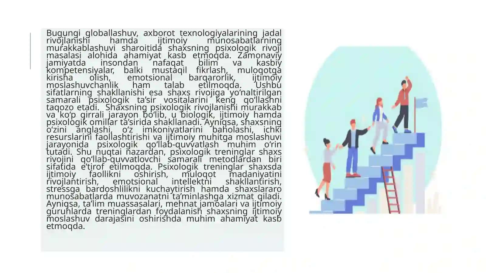 Shaxsga psixologik treninglarning ta‘siri mavzusida tayyor taqdimot 3