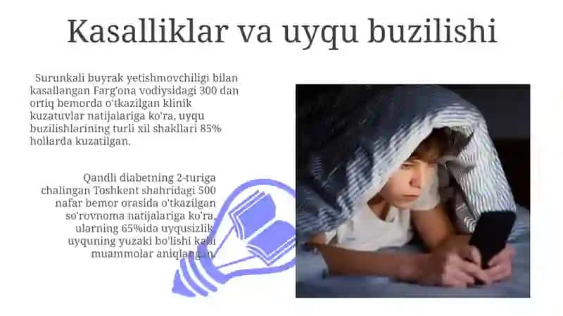 Kasalliklar va uyqu buzilishi 3