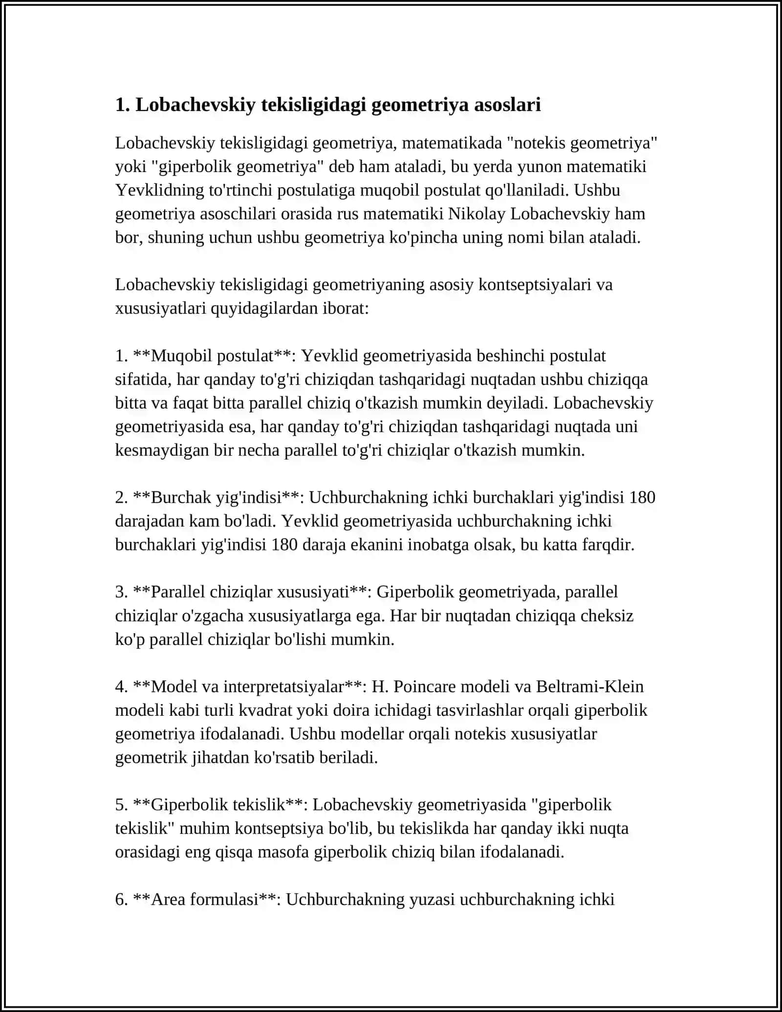 LABACHEVSKIY TEKISLIGIDAGI EGRI CHIZIQLAR 3
