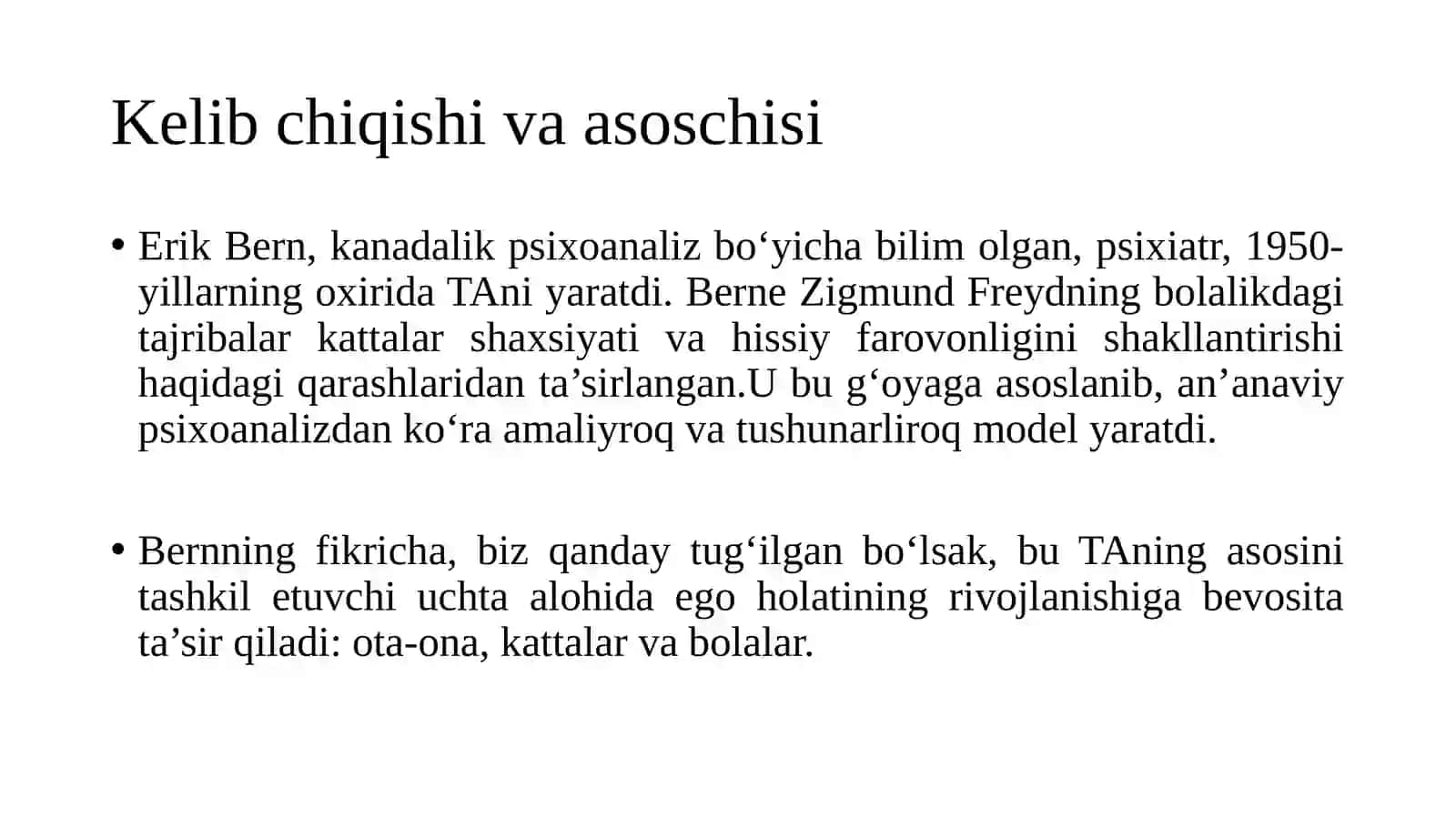 Ransaksion tahlil (TRANZAKSION ANALIZ) 3