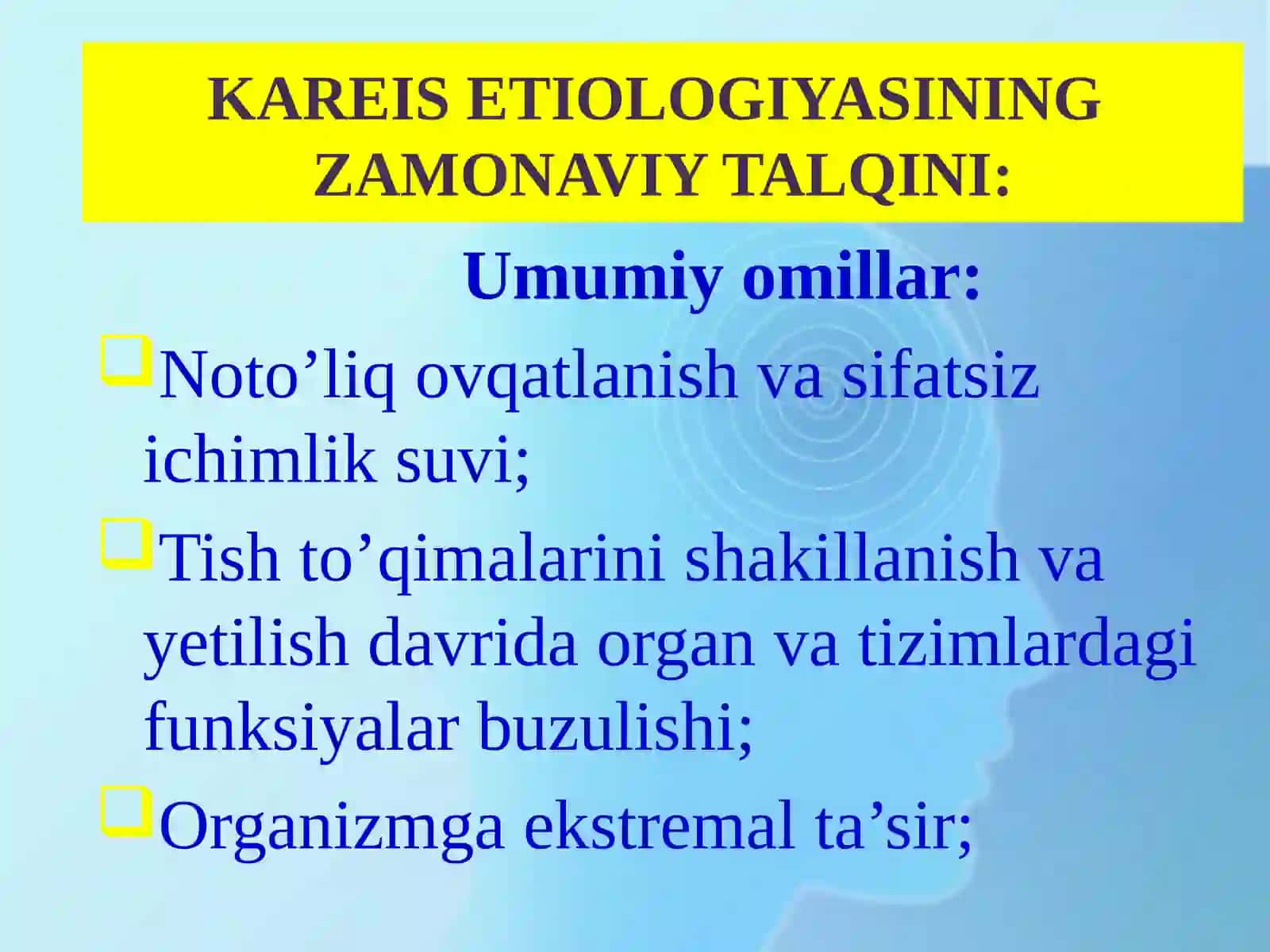 Tish kariesi 3