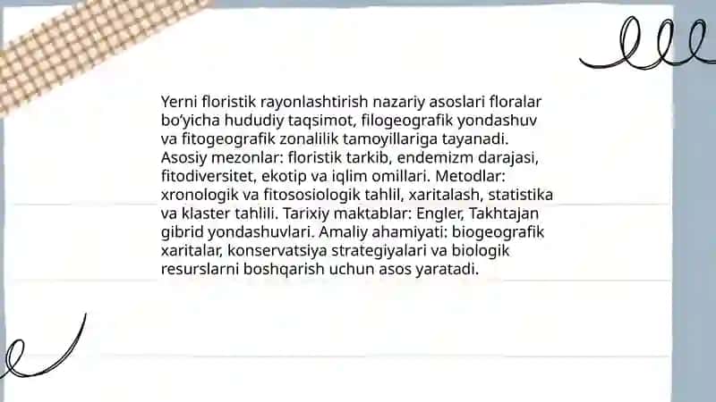Yerni floristik rayonlashtirish 3