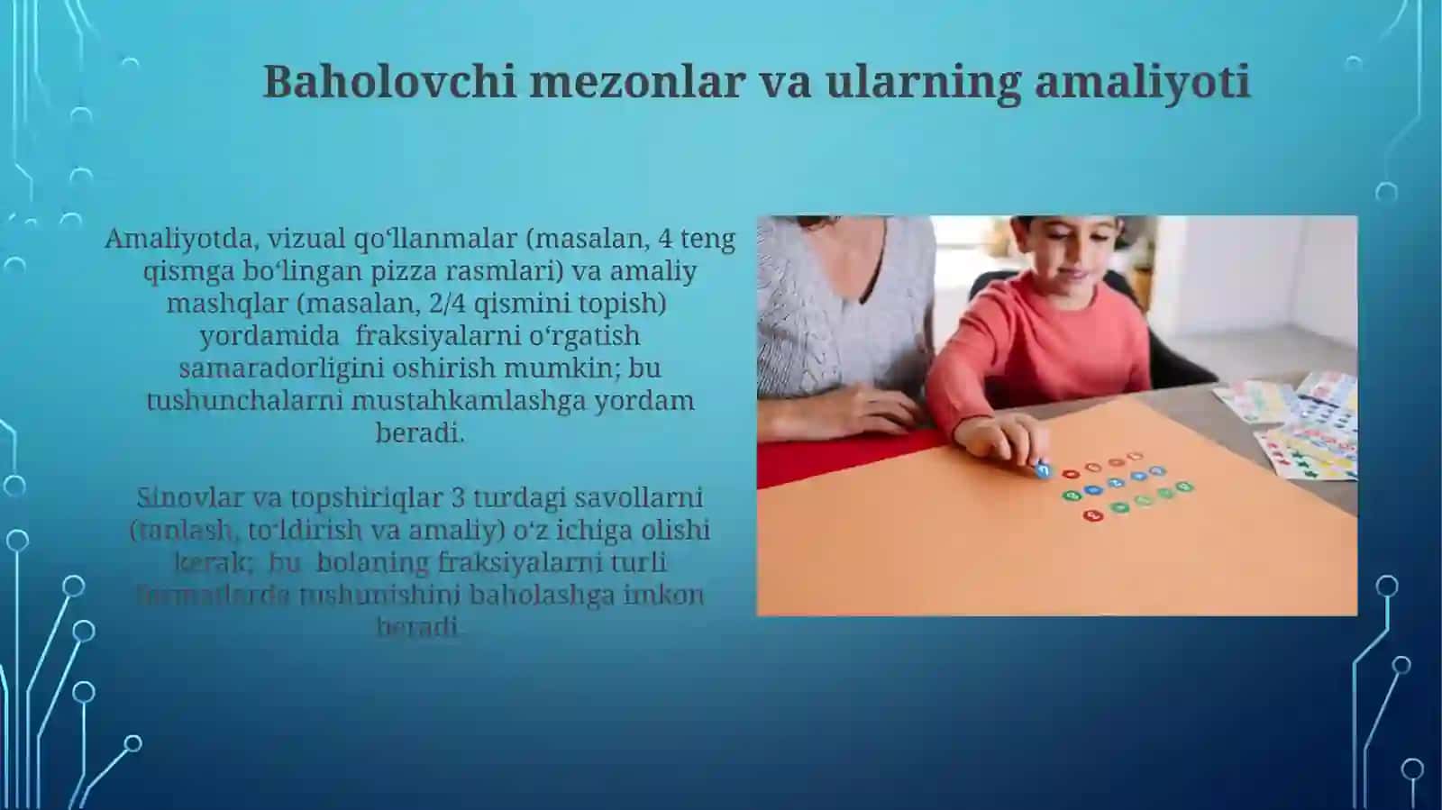 Oddiy kasrlarni tushuntirish usullari 3