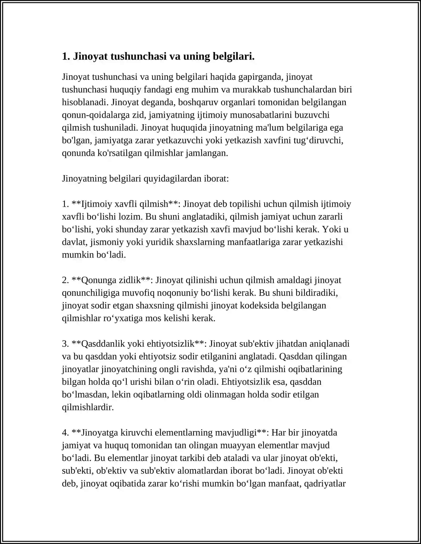 JINOYAT HUQUQI TAMOYILLARI 3