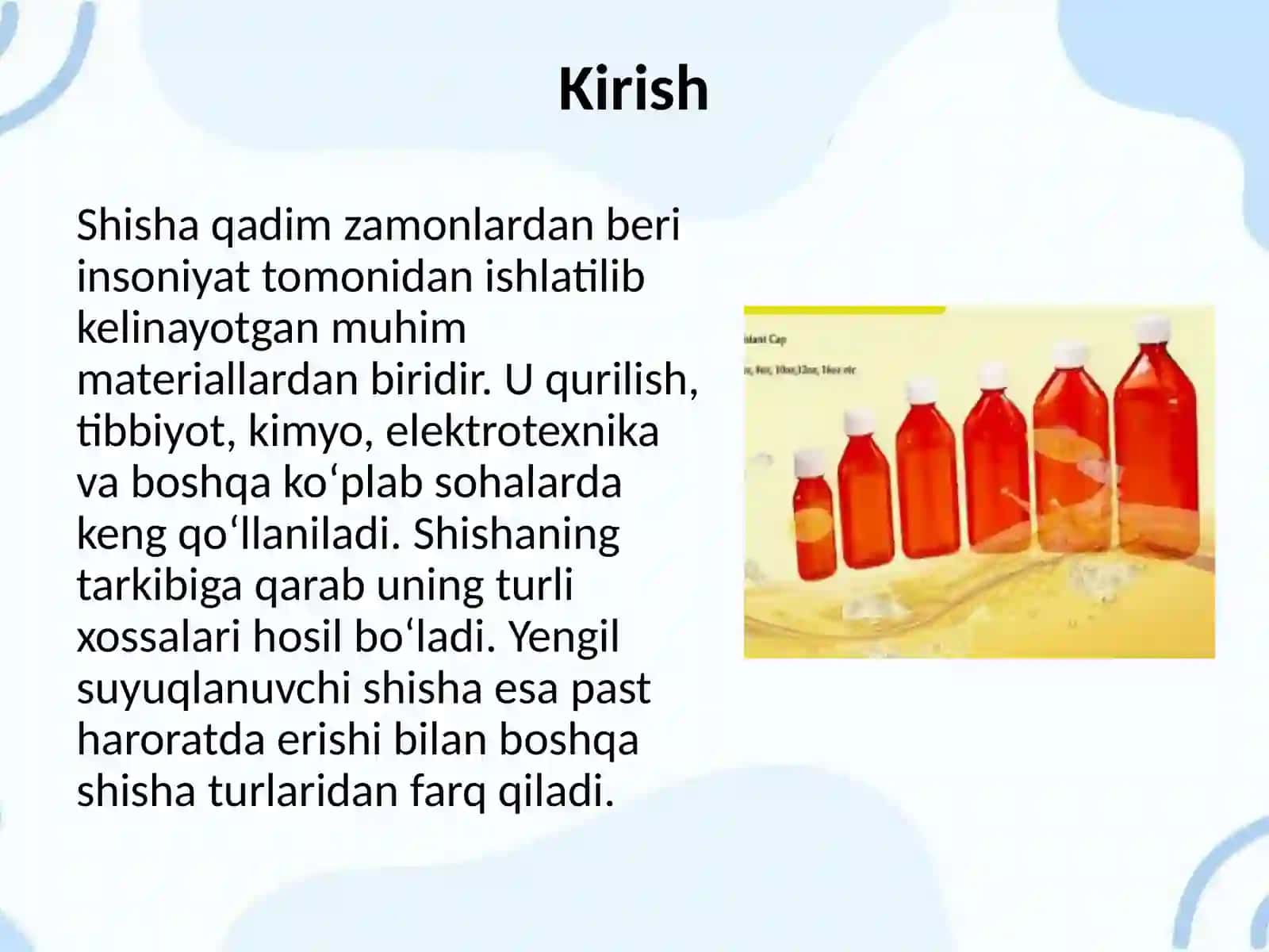 Yengil suyuqlanuvchi shisha olish 3