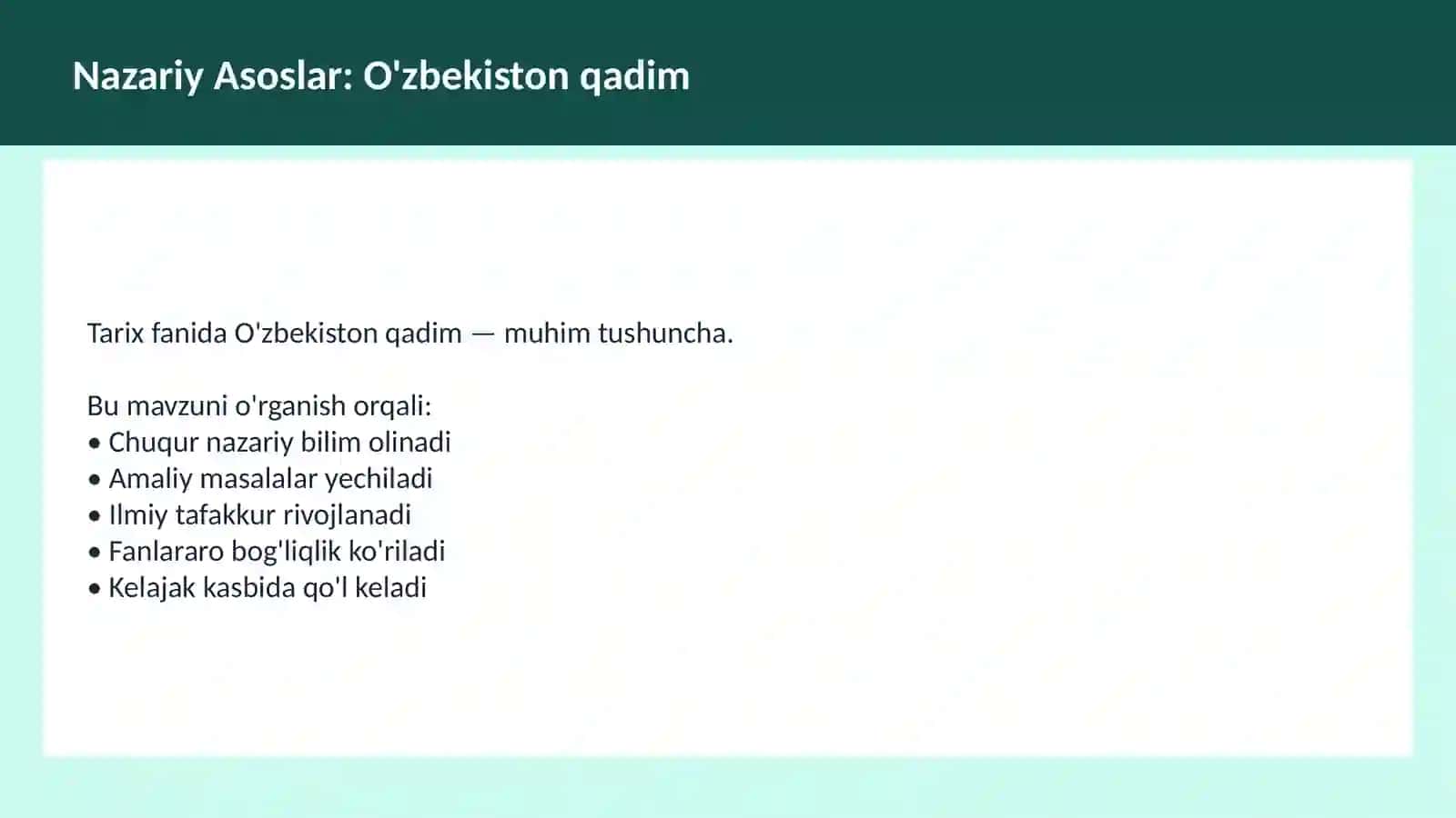 Dekolonizatsiya O'qituvchilar va talabalar uchun dars ishlanma 3
