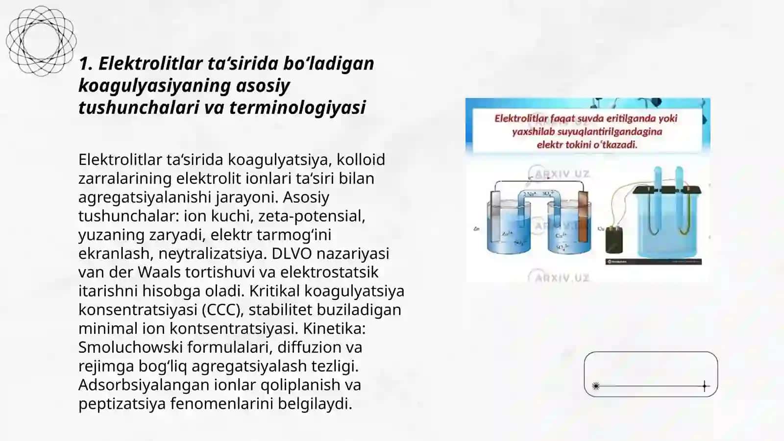 Elektrolitlar ta‘sirida bo‘ladigan koagulyasiya 3